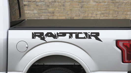 Ford F150 Custom RAPTOR Bed Sides Vinyl Decal Sticker Graphics Wrap Pair