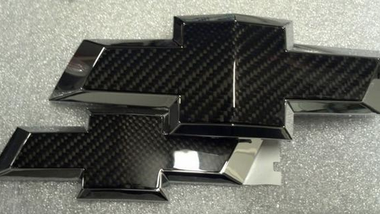 2014+ Chevy Camaro Carbon Fiber BOWTIE emblem BLACKOUT badge overlays decals