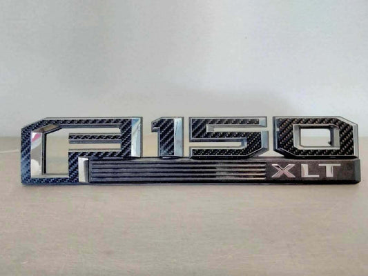 2015-2020 Ford F150 Fender Sides & Rear Tailgate CARBON FIBER Emblem Badge Decal