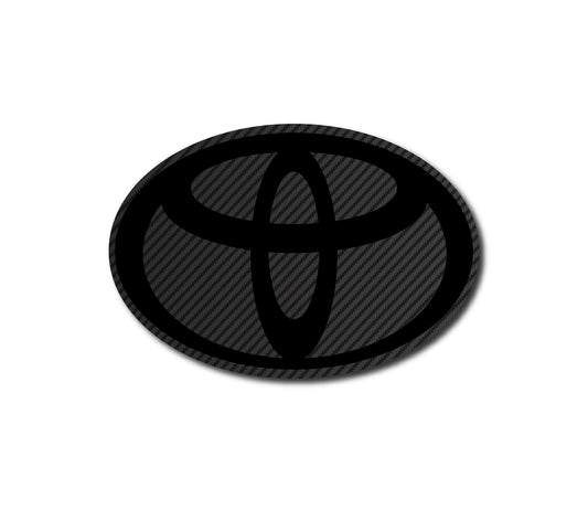 Toyota Supra Emblem Overlay CARBON FIBER Badge Blackout Decal Precut